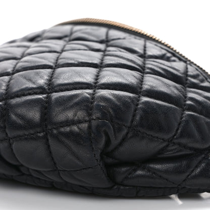 Chanel Lambskin Quilted Banane Waist Bag Fanny Pack Black 8 of 10