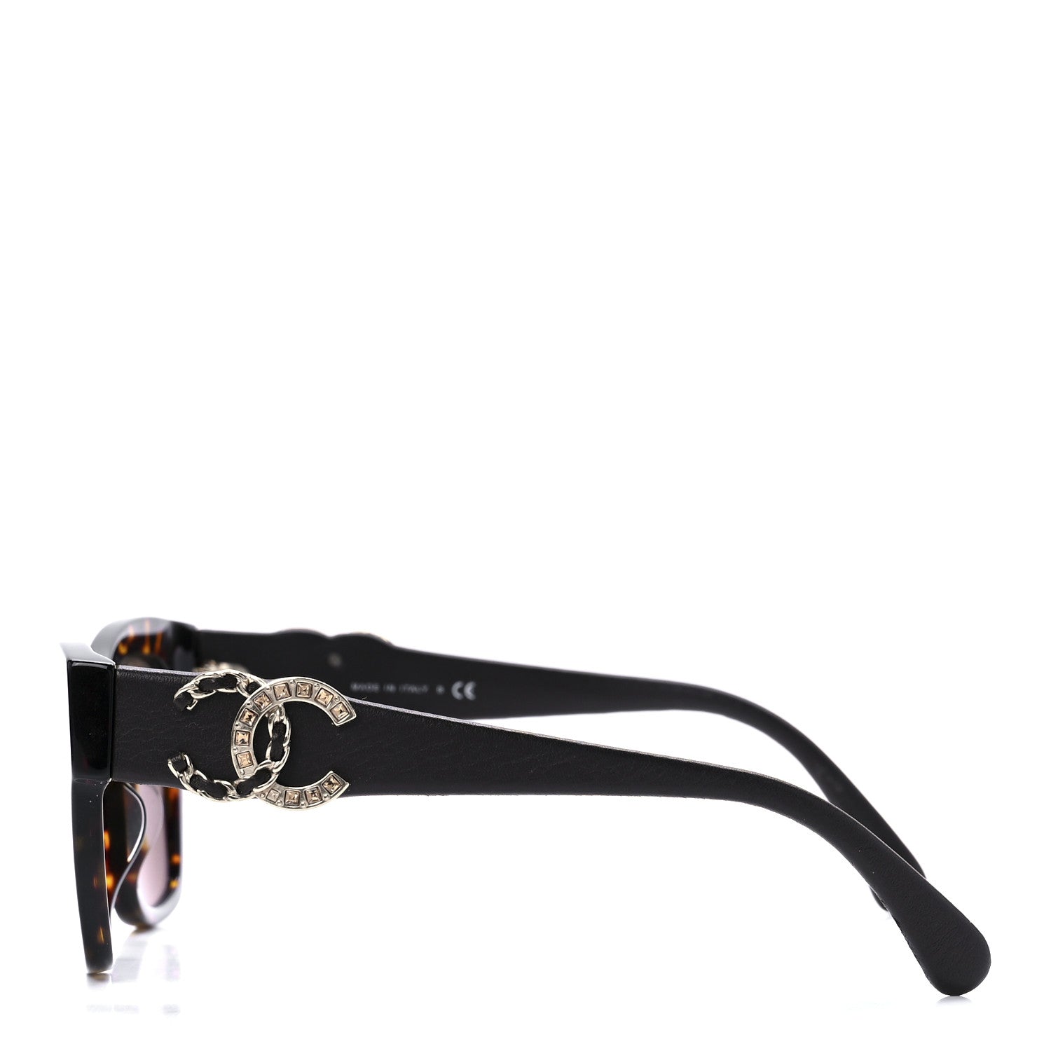 Chanel Acetate Square Cat Eye CC Sunglasses 5456 Tortoise 3 of 8