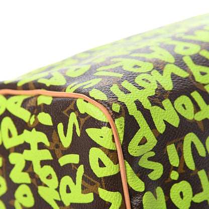 Louis Vuitton Monogram Graffiti Speedy 30 Green 11 of 13