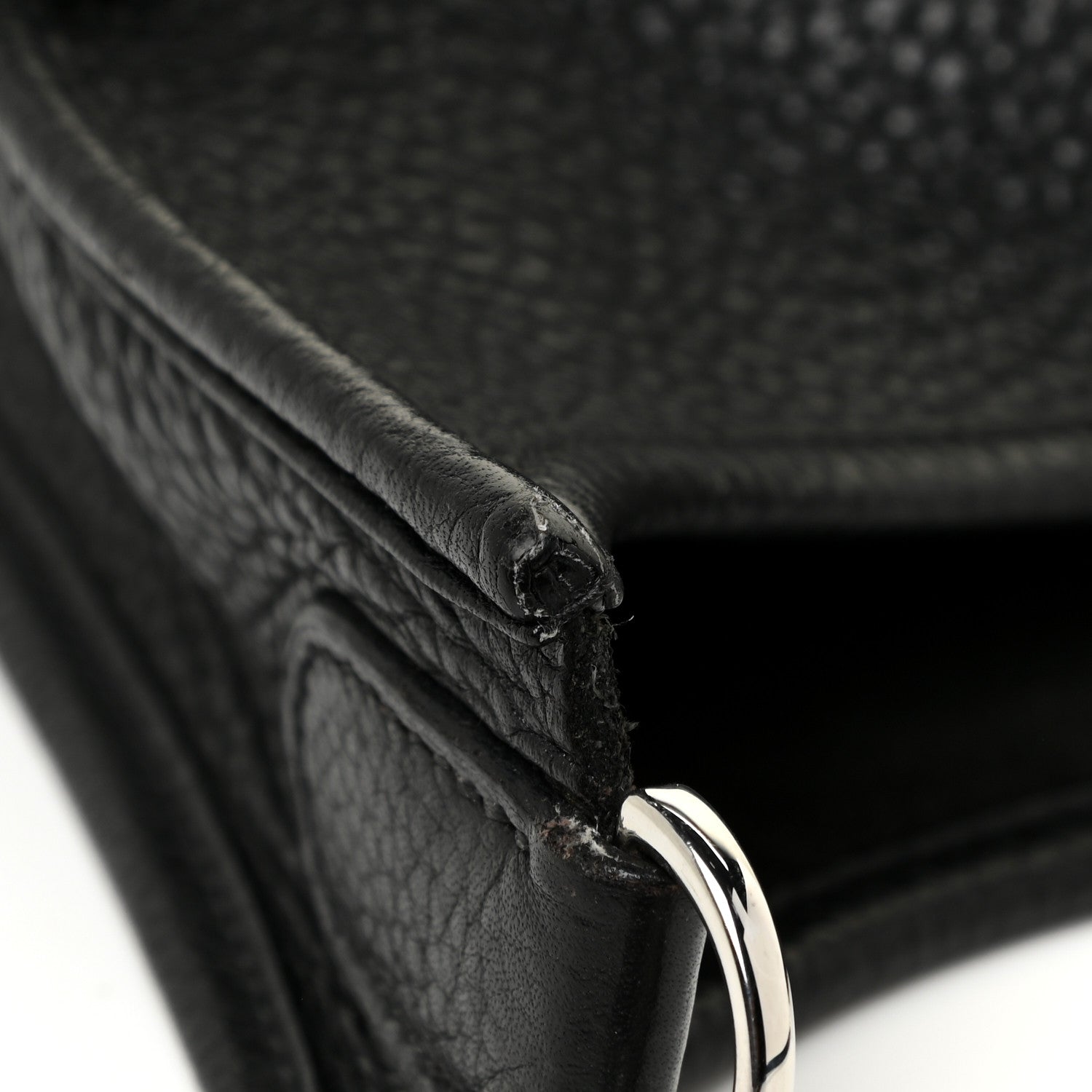 Hermes Taurillon Clemence Evelyne III PM Black 17 of 18