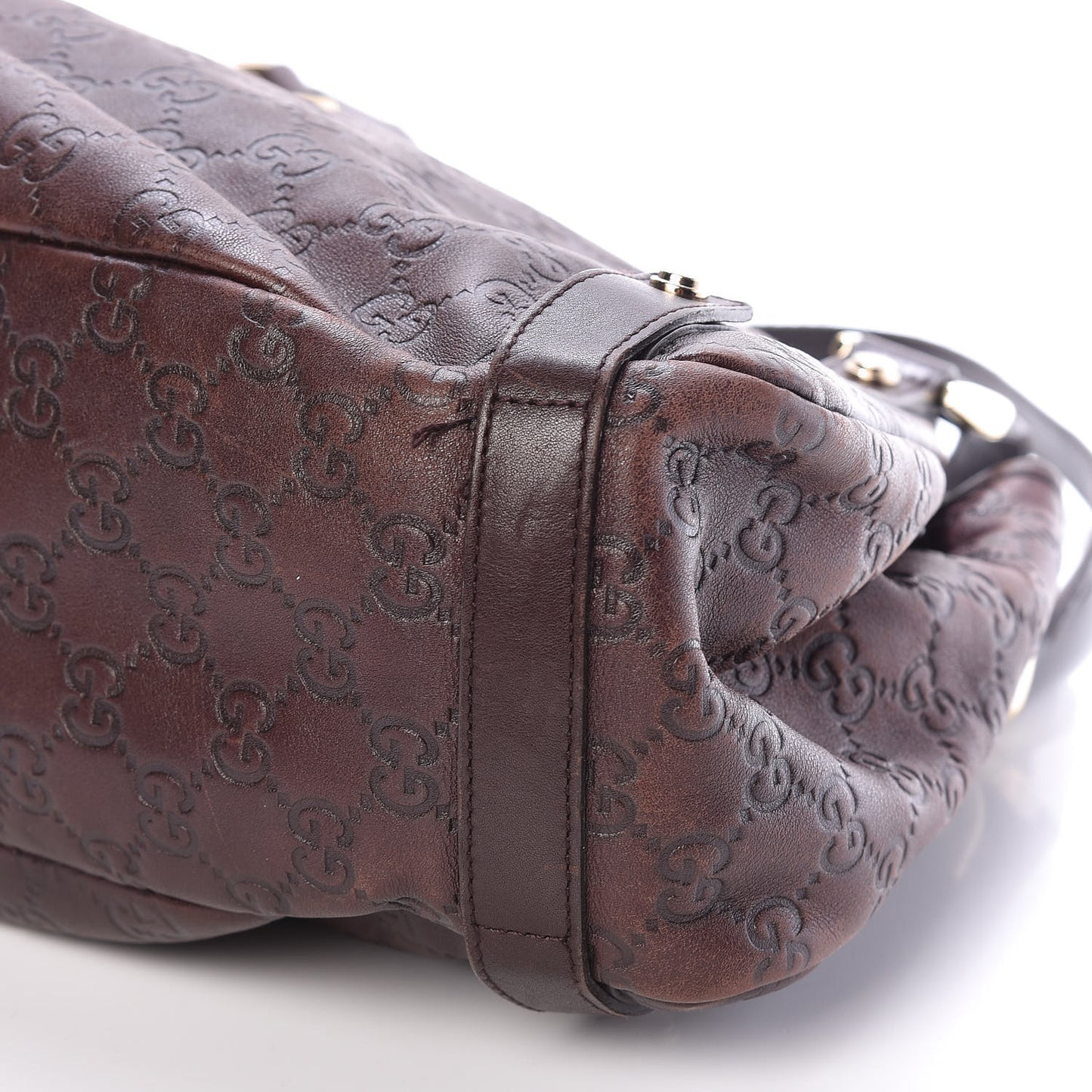 Guccissima Medium Abbey Shoulder Bag Chocolate