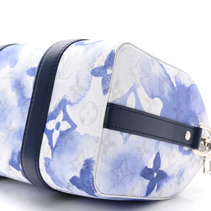 Louis Vuitton Monogram Watercolor City Keepall Blue 9 of 9