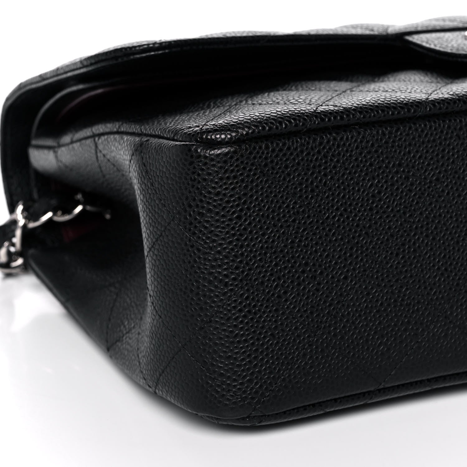 Chanel Caviar Quilted Jumbo Double Flap Black 9 of 11