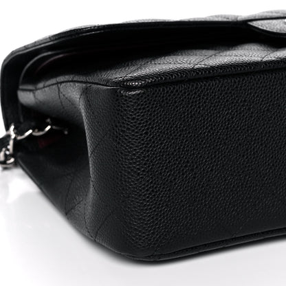 Chanel Caviar Quilted Jumbo Double Flap Black 9 of 11