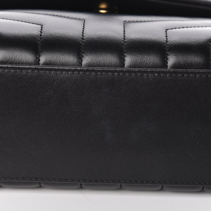 Saint Laurent Calfskin Y Quilted Monogram Small Loulou Chain Satchel Black 9 of 14