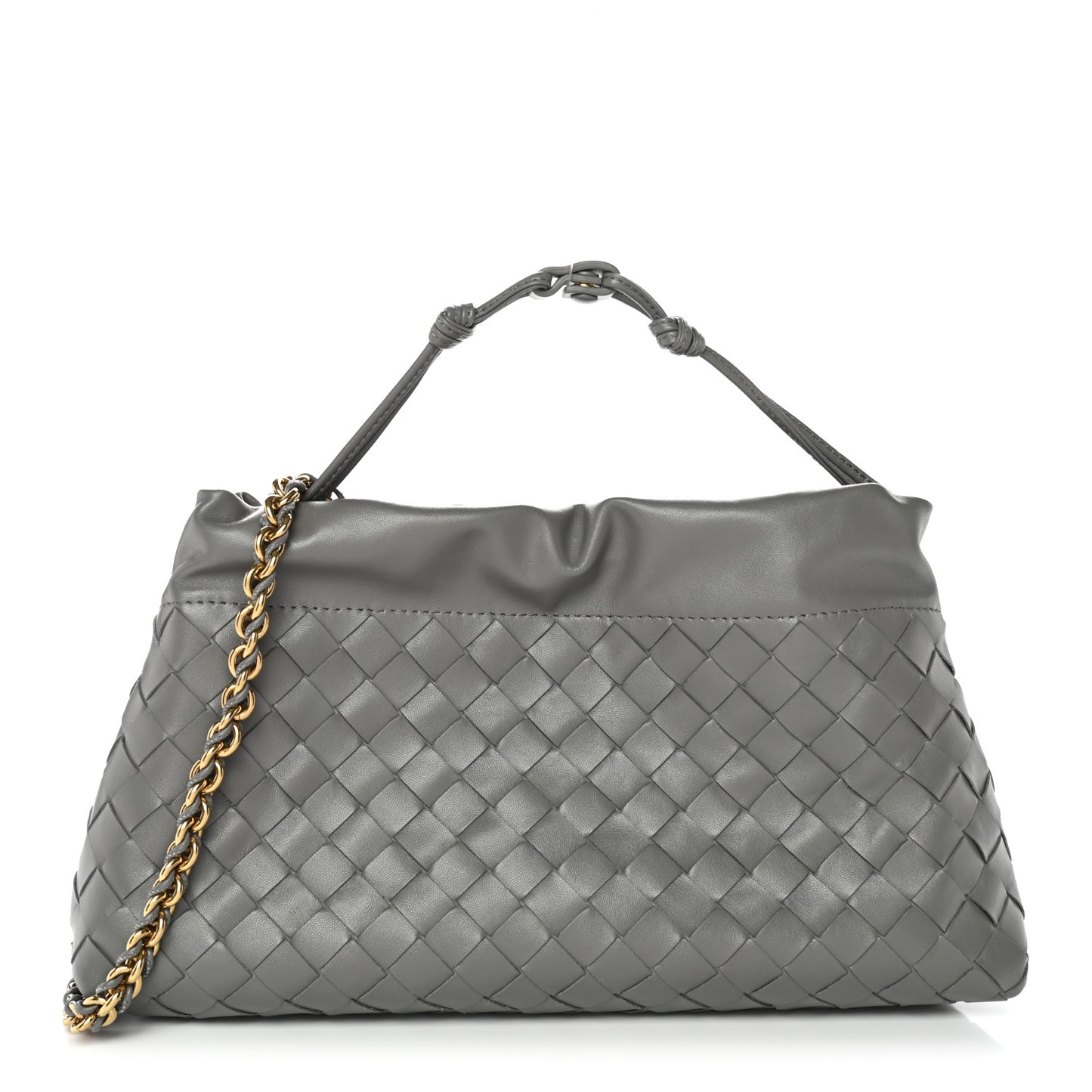 Nappa Intrecciato Dustbag Notte Shoulder Bag Basalt