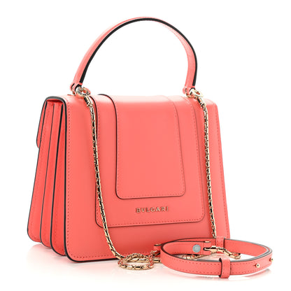 Bulgari Calfskin Serpenti Forever Top Handle Silky Coral 3 of 7