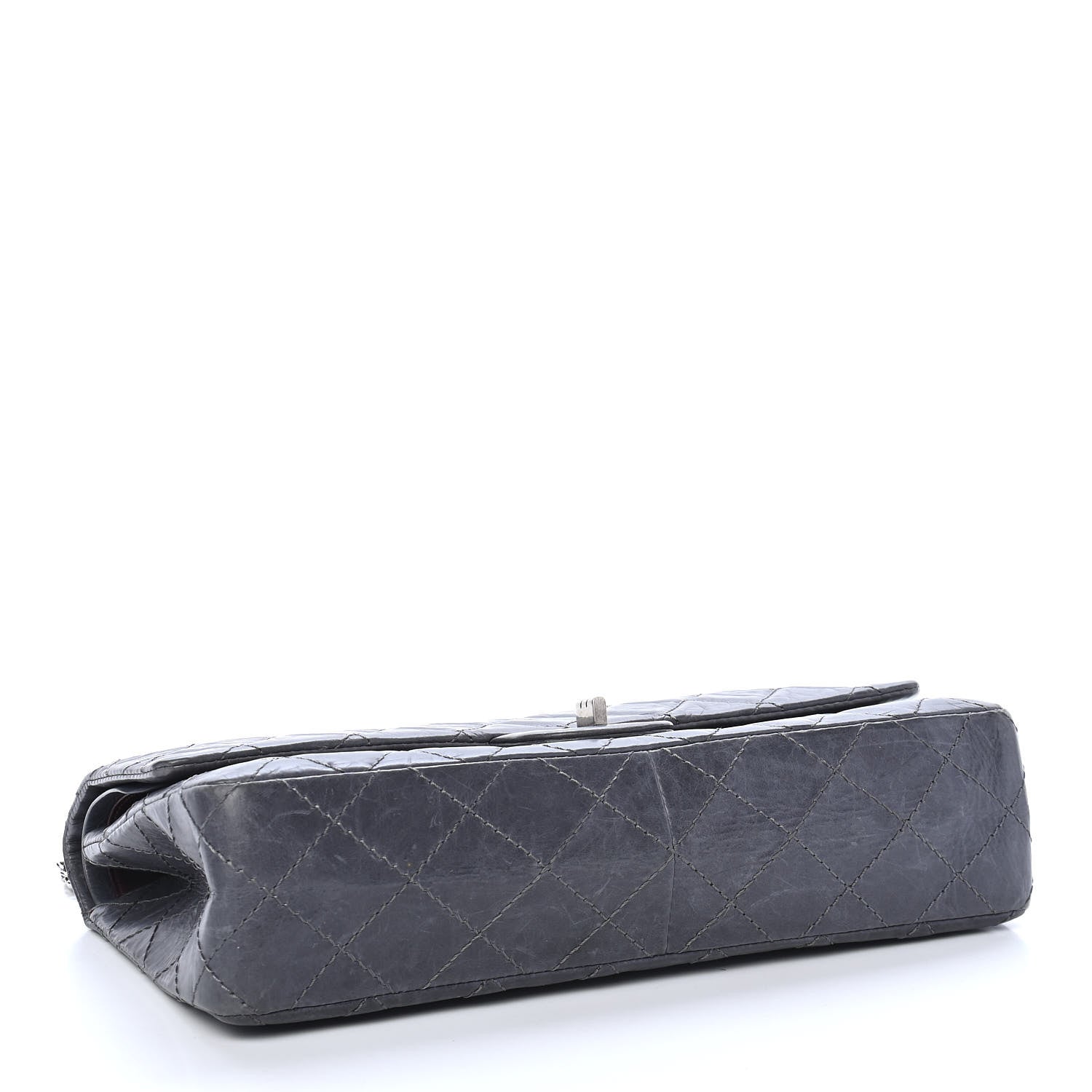 Chanel Aged Calfskin Quilted 50th Anniversary 2.55 Reissue Flap 226 Grey 4 of 11