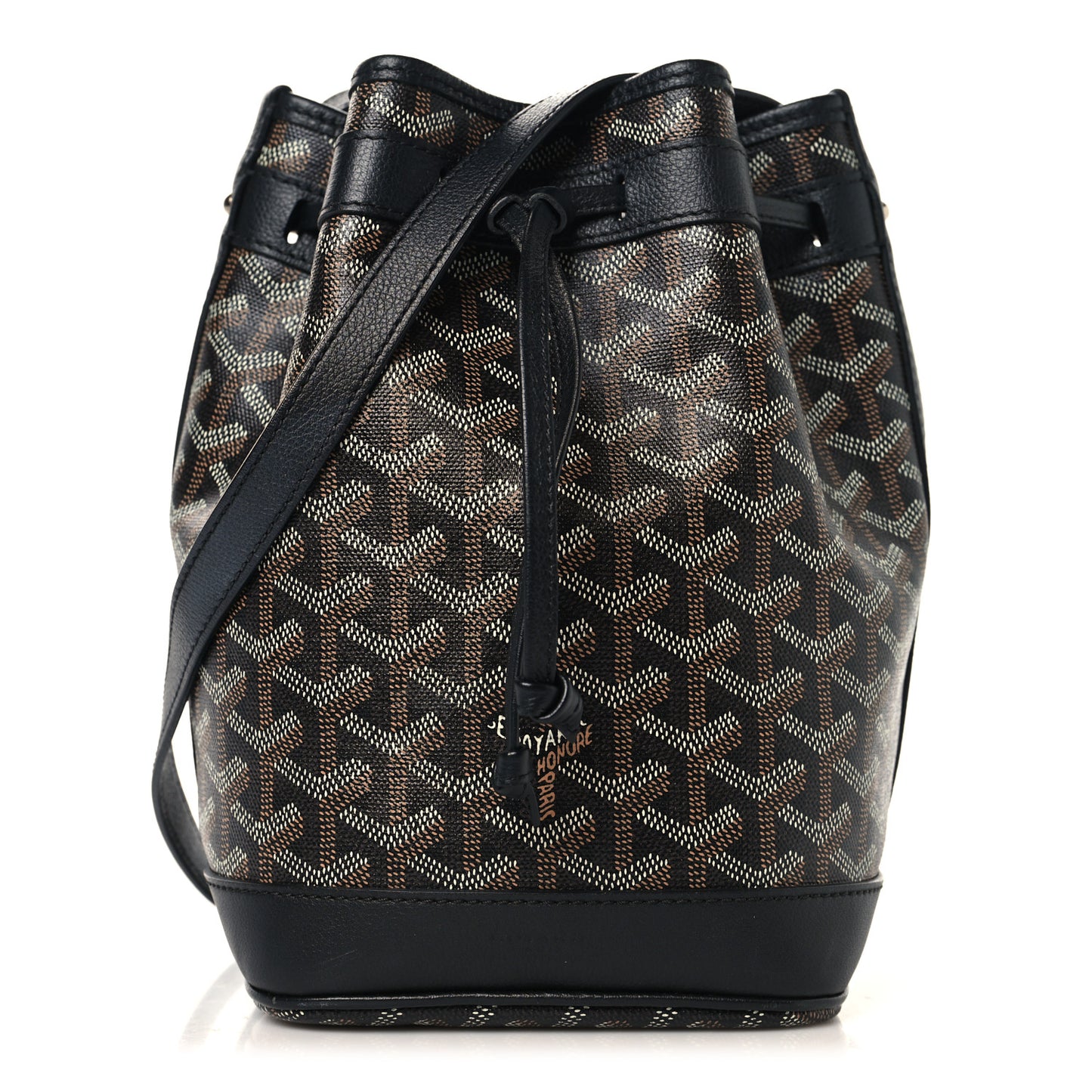 Goyardine Petit Flot Bucket Bag PM Black