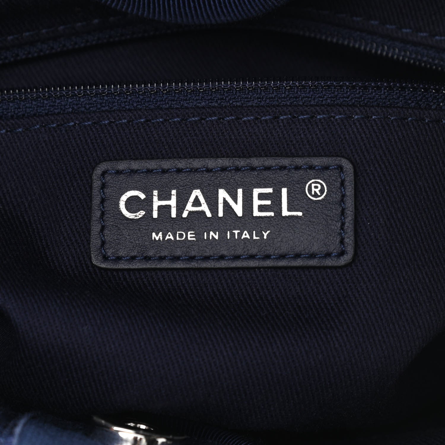 Chanel Mixed Fibers Mini Deauville Tote Dark Blue 6 of 11