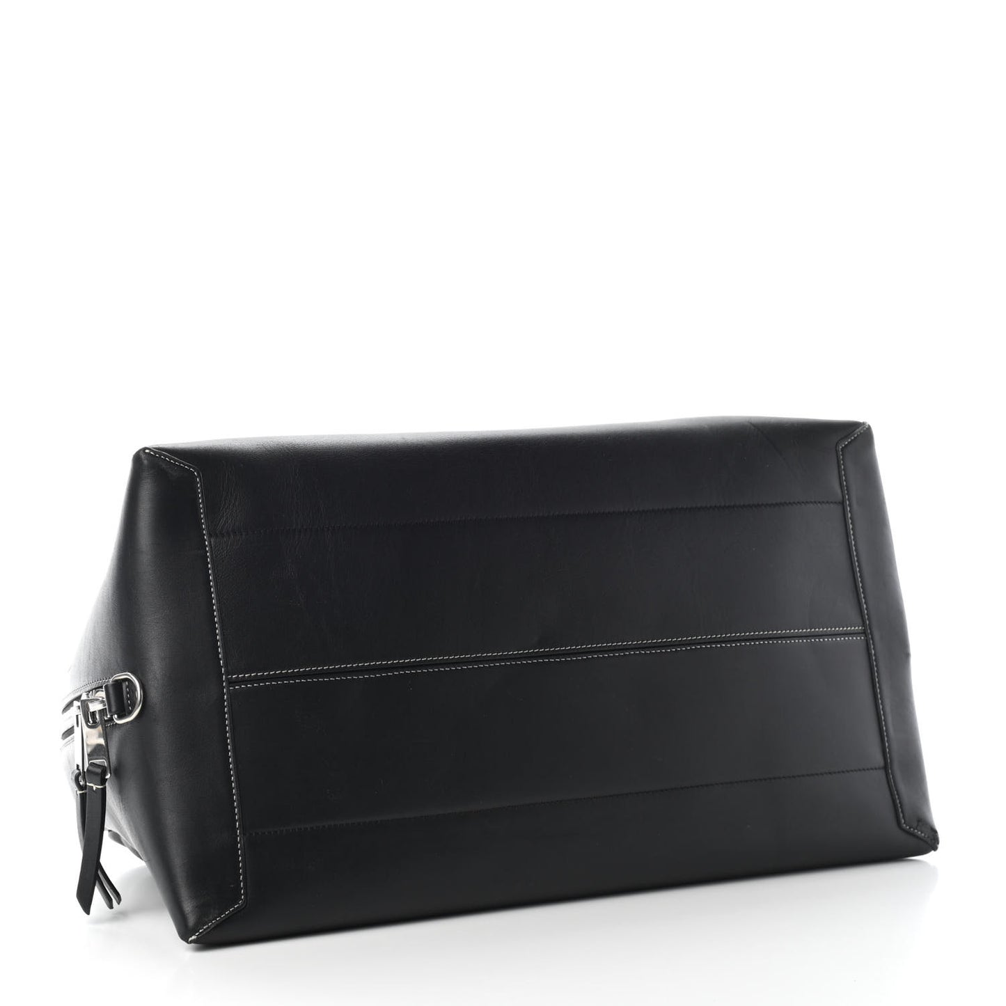 Natural Calfskin Bowling Bag Black
