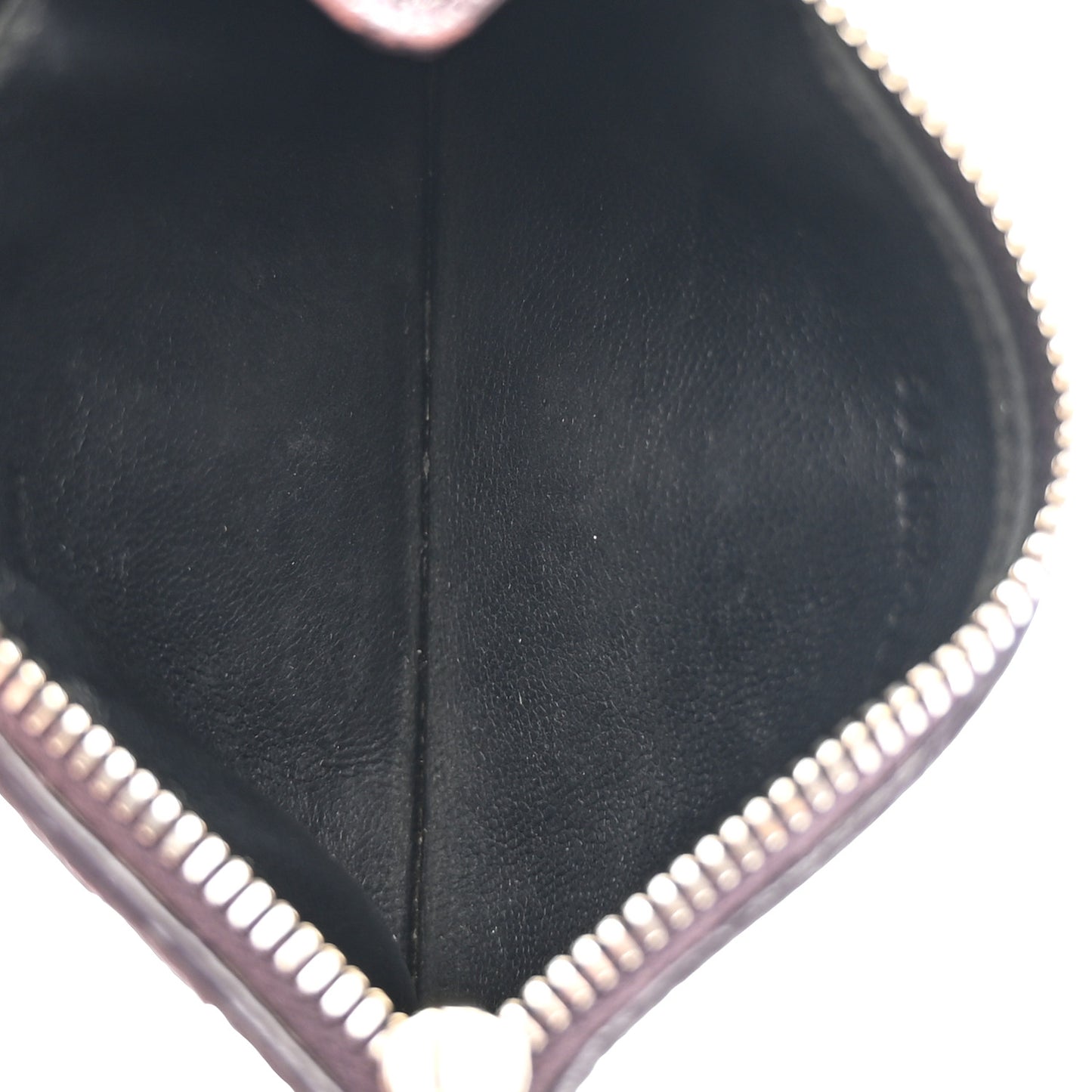 Calfskin Card Holder Wallet Burgundy
