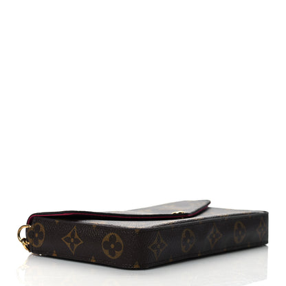 Louis Vuitton Monogram Pochette Felicie Chain Wallet Fuchsia 4 of 10