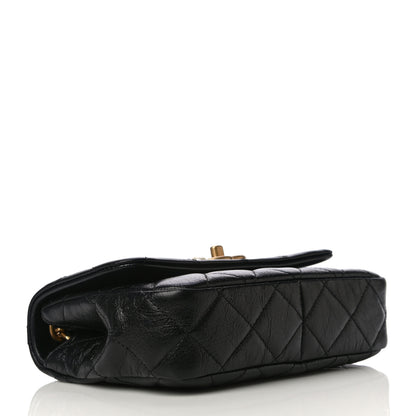 Chanel Calfskin Quilted Mini Pearl Flap Bag Black 4 of 15