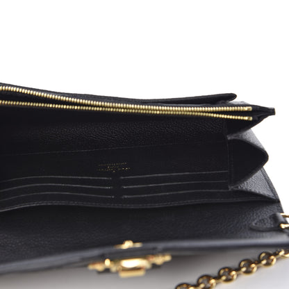 Louis Vuitton Empreinte Vavin Chain Wallet Black 4 of 9