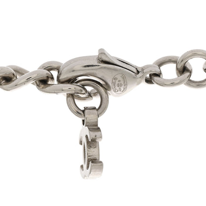Chanel Metal CC Short Chain Necklace Silver 4 of 6