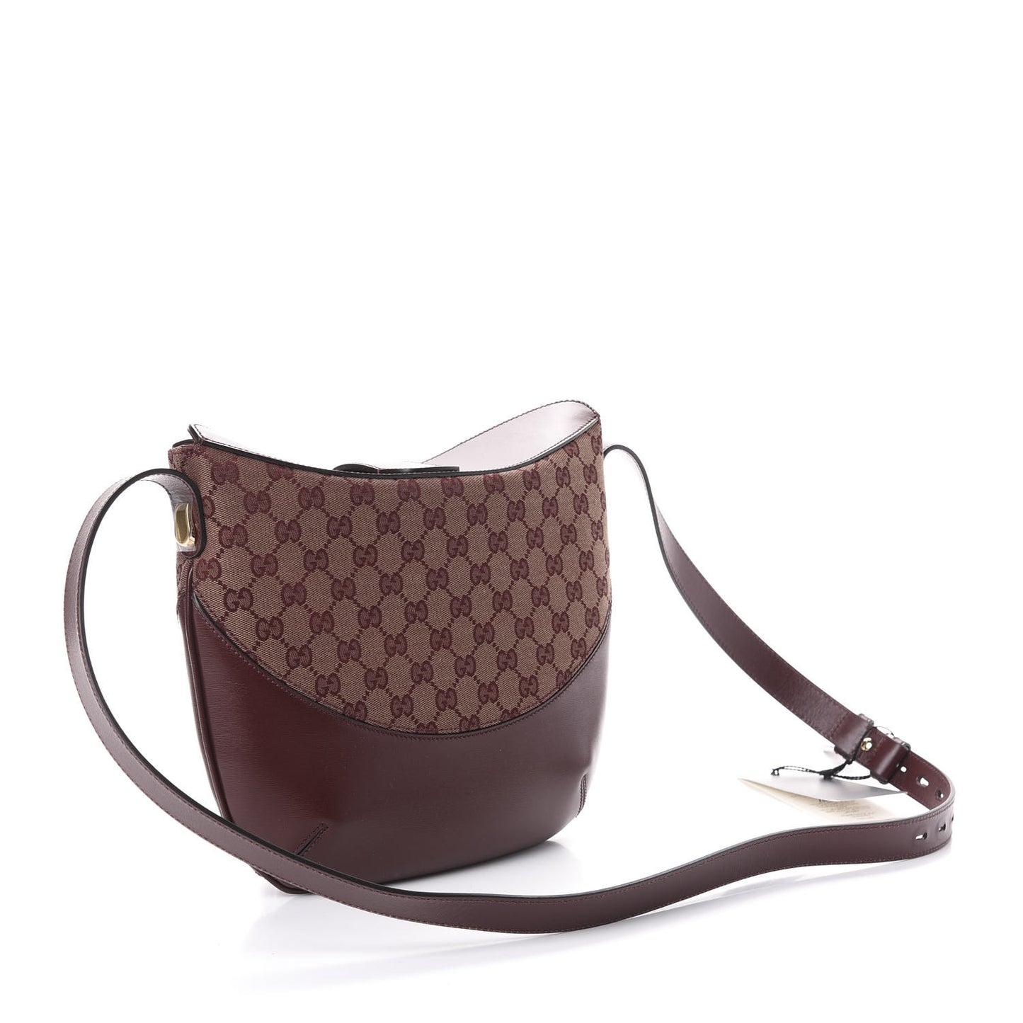 GG Monogram Calfskin Medium Arli Shoulder Bag Sahara Rubino Chardonnay
