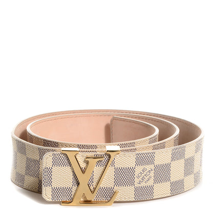 Louis Vuitton Damier Azur LV Initiales Belt 95 38 1 of 5