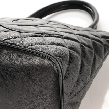 Chanel Caviar Quilted Medallion Tote Black 11 of 11