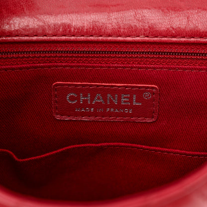 Chanel Lambskin Quilted Messenger Bag Red 6 of 12