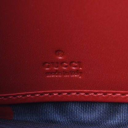 Gucci GG Supreme Monogram Blooms Zip Around Wallet Blue Red 6 of 13