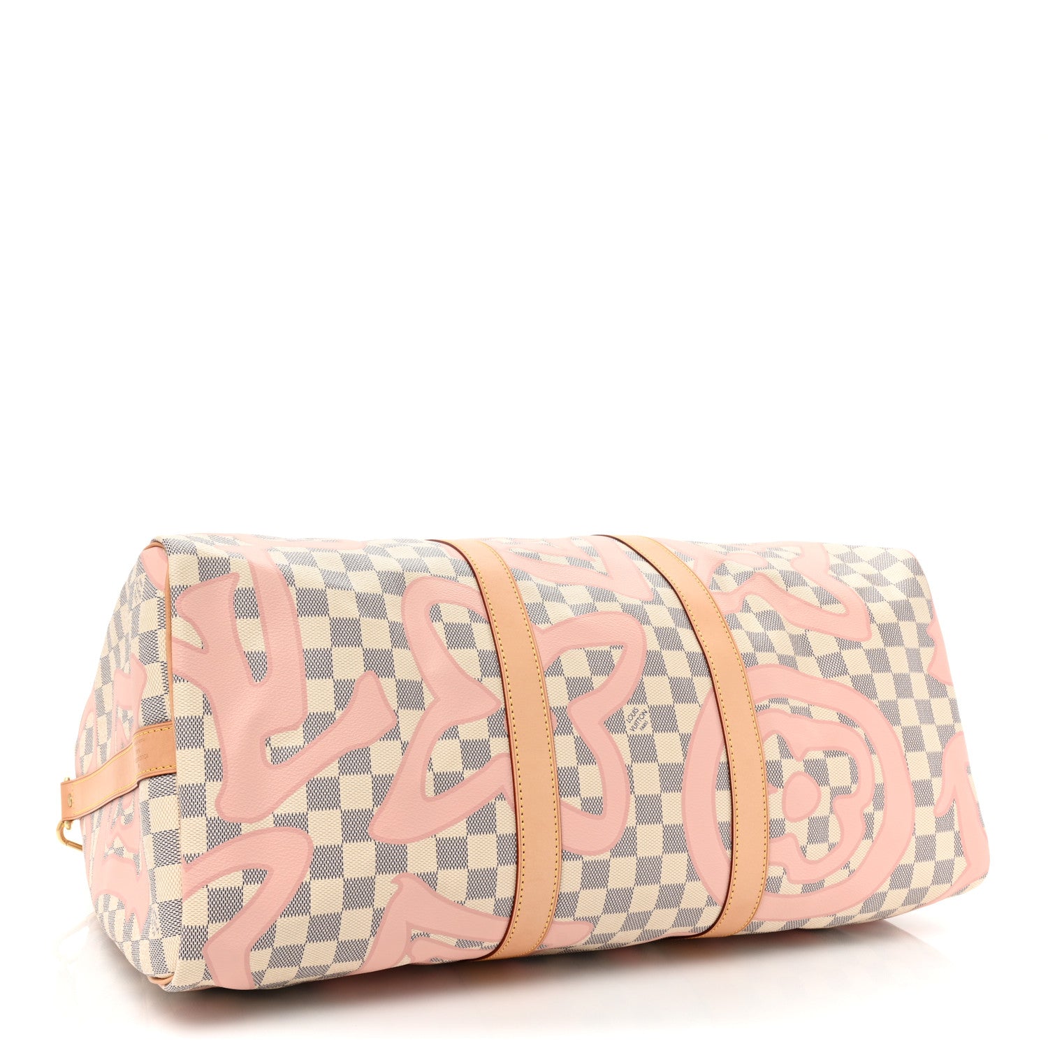 Louis Vuitton Damier Azur Tahitienne Keepall Bandouliere 50 Rose Ballerine 4 of 10