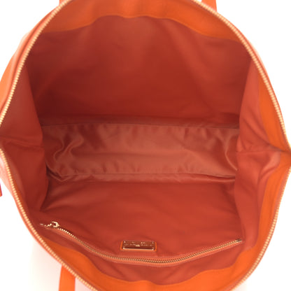 Salvatore Ferragamo Goatskin Large Mika Tote Orange 5 of 10