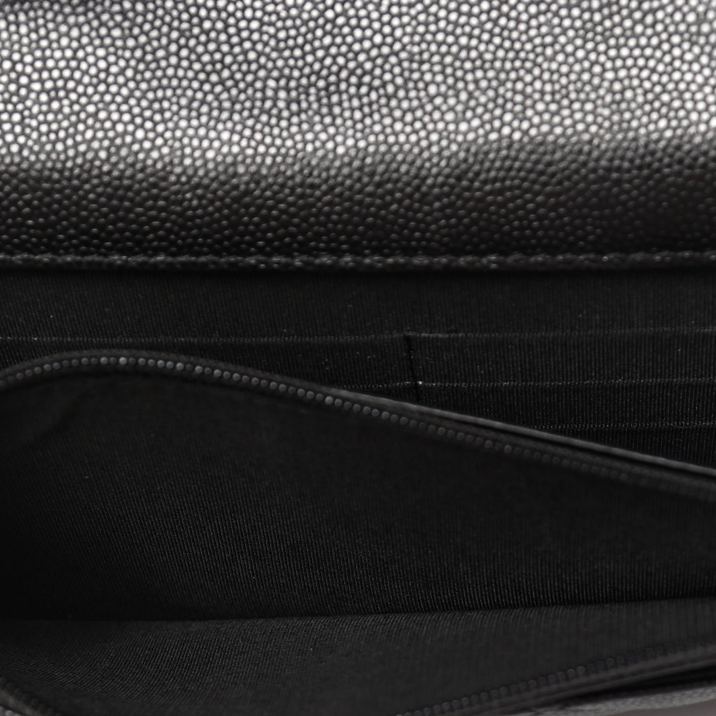 Caviar Quilted My Everything Wallet On Chain WOC Black