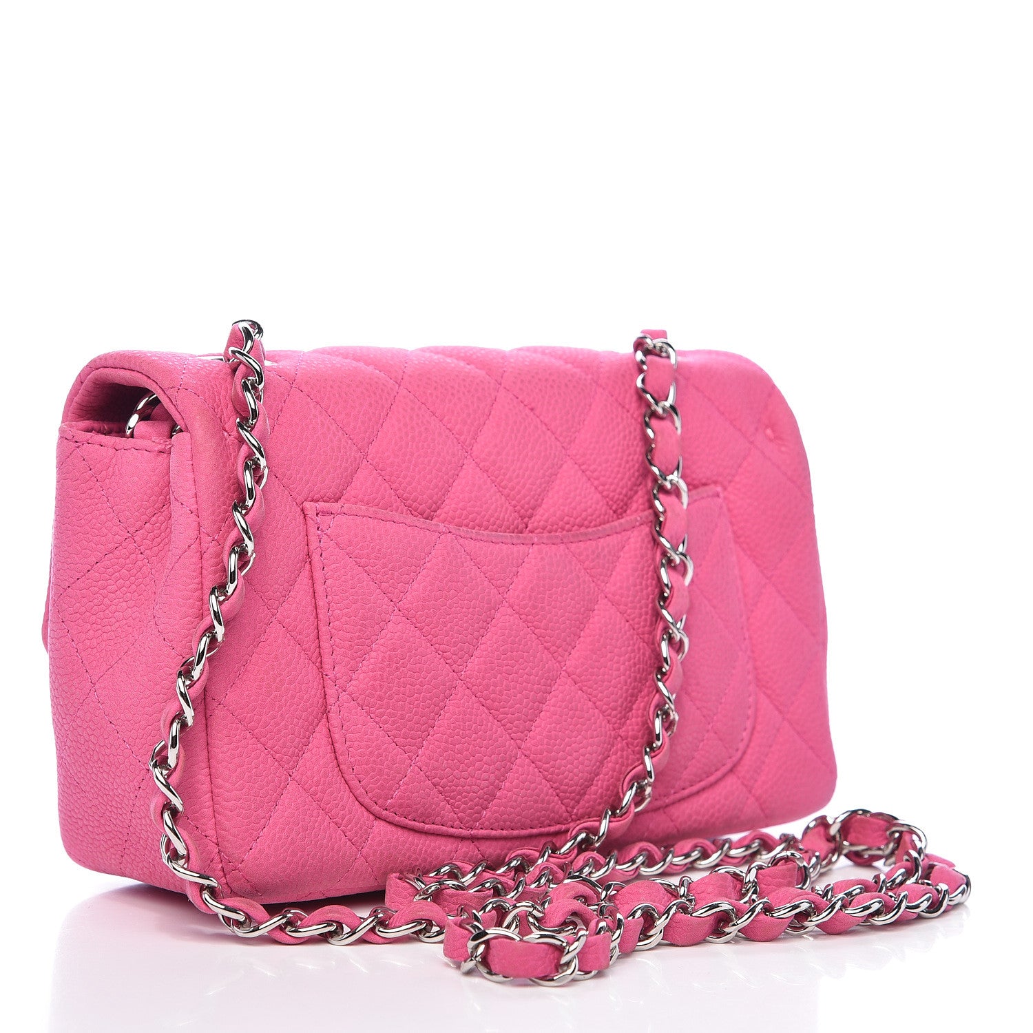 Chanel Iridescent Caviar Quilted Mini Rectangular Flap Pink 3 of 15