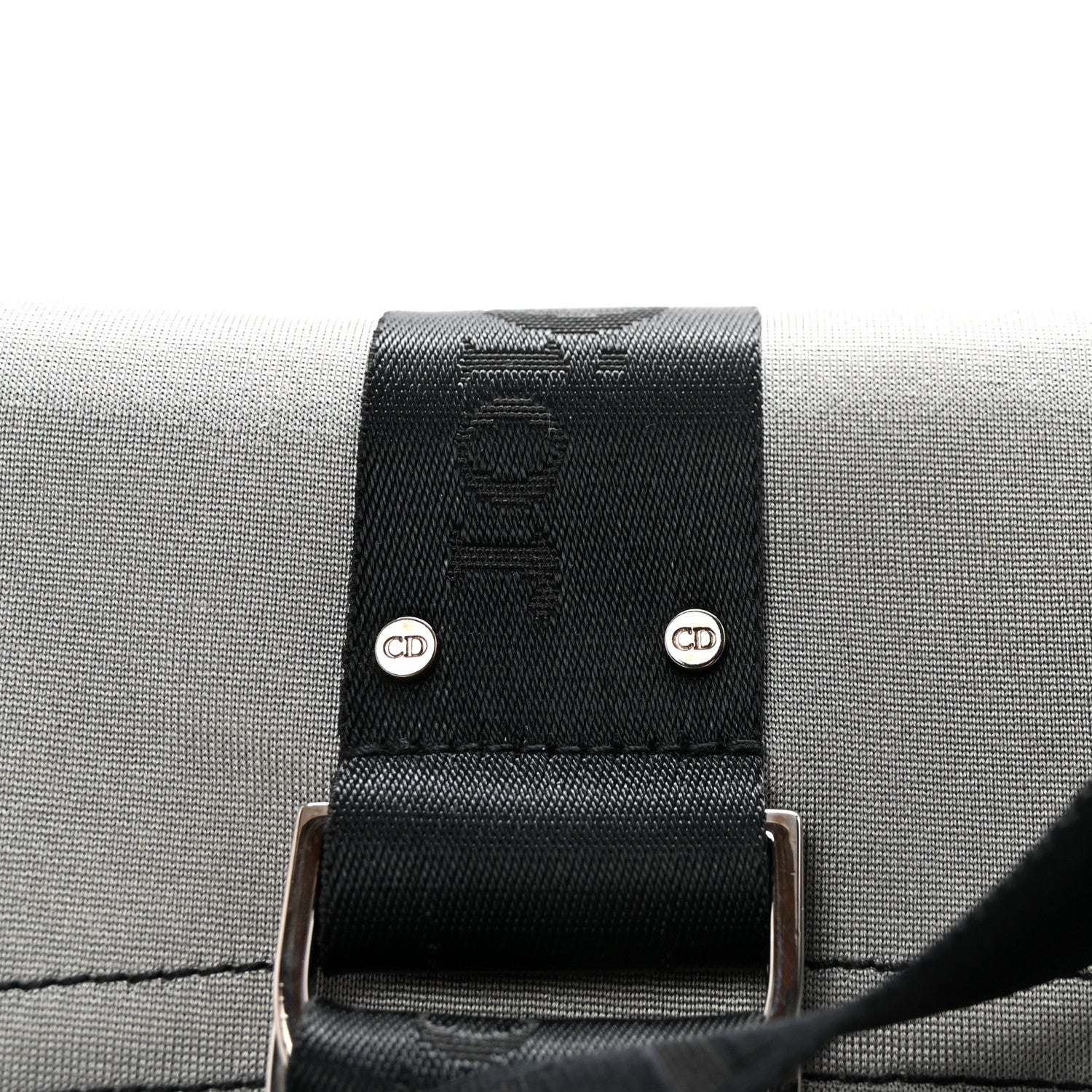 Christian Dior Silk Jersey Crystal Hardcore Bag Grey Black 8 of 10