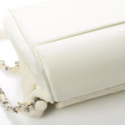 Chanel Lambskin Quilted Small Accordion Flap White 15 of 21