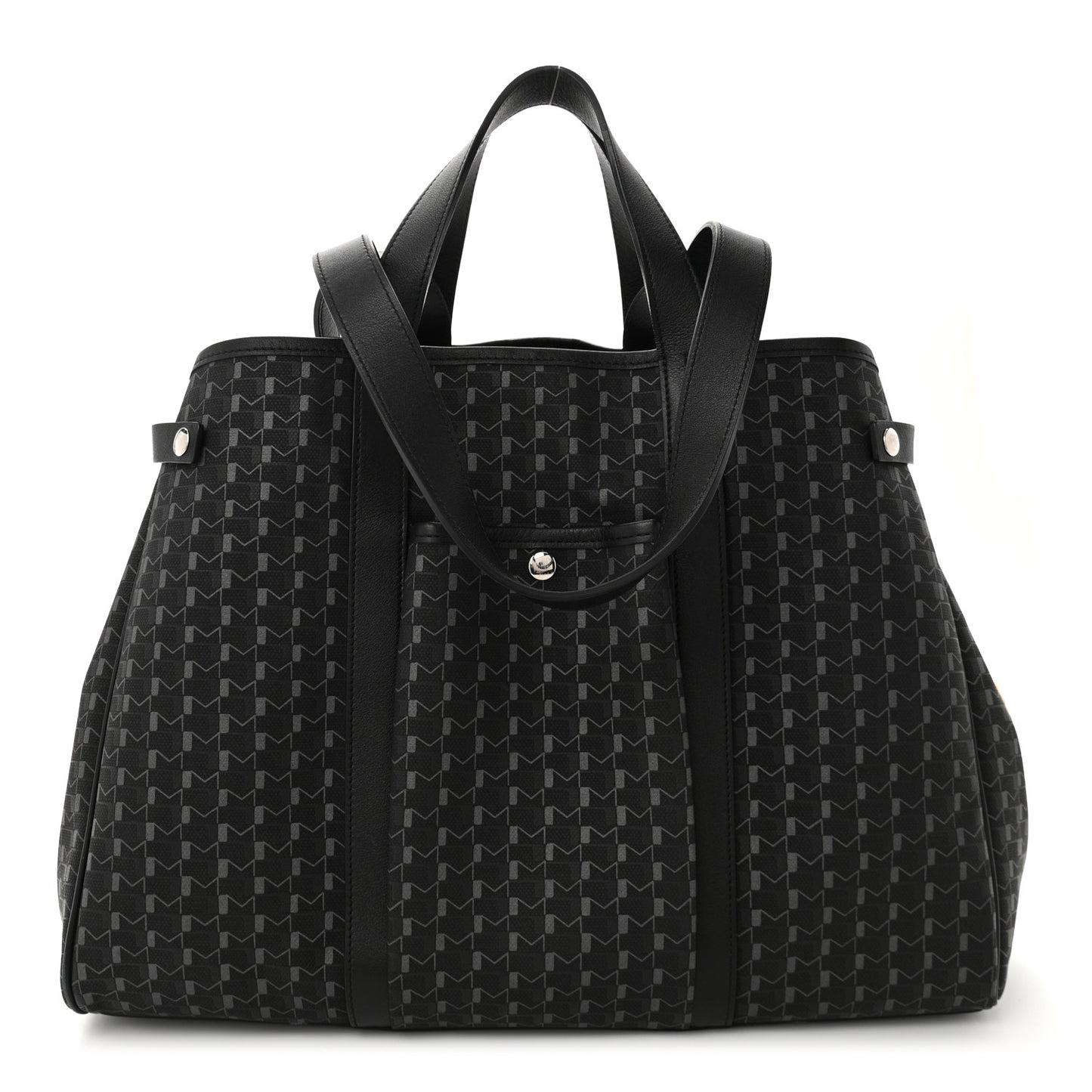 Calfskin Canvas 1920 Monogram Regate Tote Black
