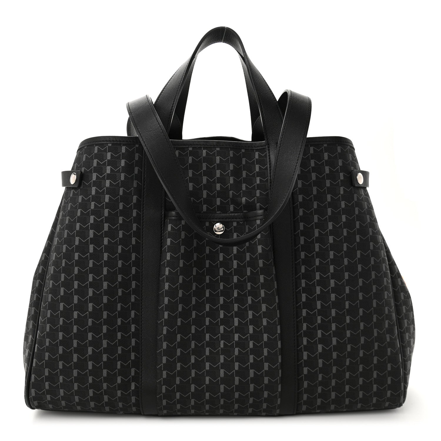 Moynat Calfskin Canvas 1920 Monogram Regate Tote Black 1 of 13