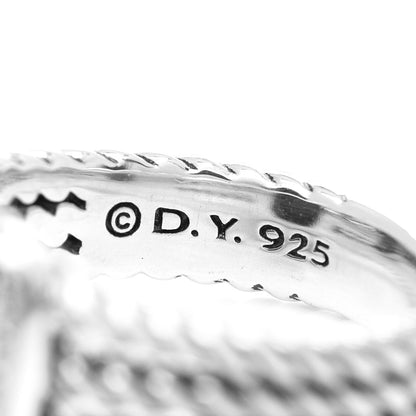 David Yurman Sterling Silver Diamond Black Onyx 10mm Petite Wheaton Ring 51 5.75 5 of 5