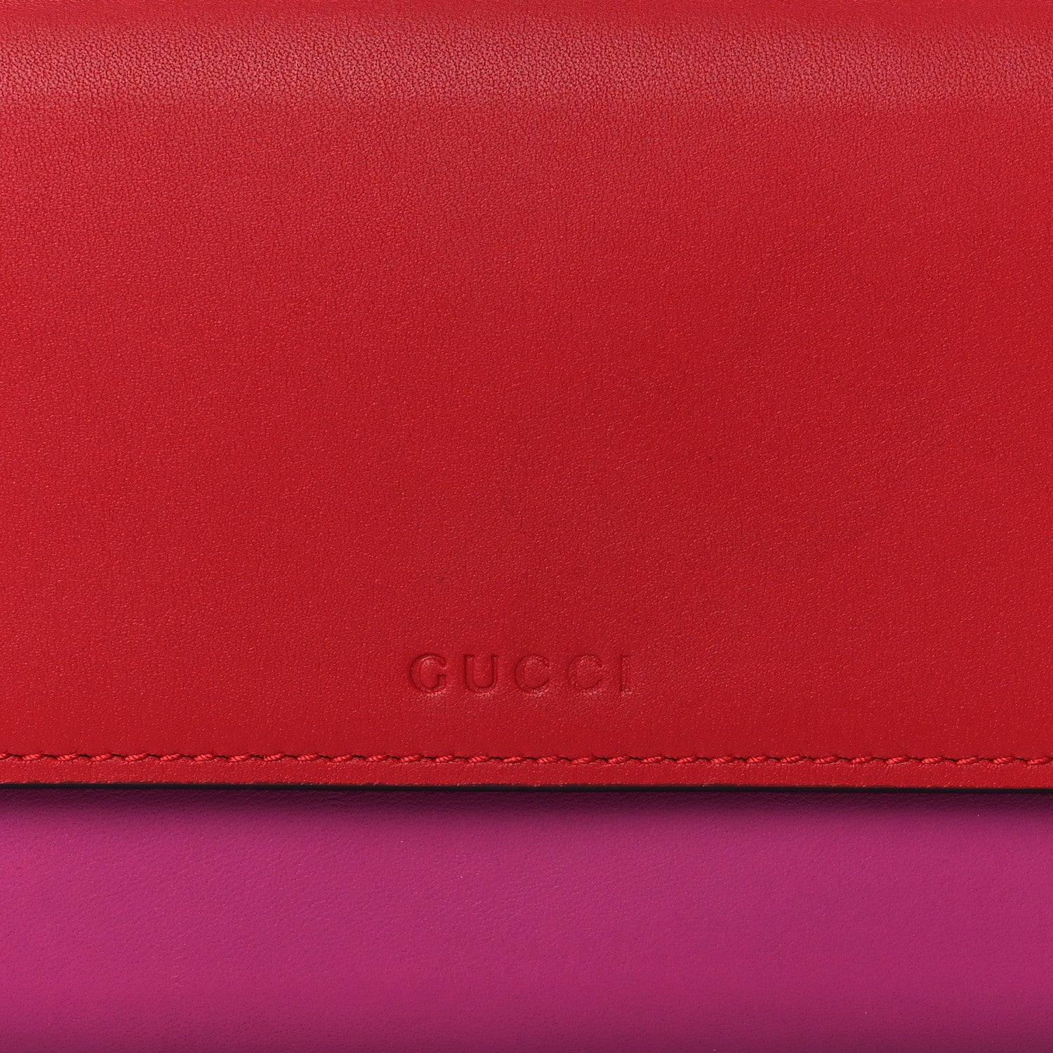 Gucci Moon Calfskin Continental Wallet New Rosette Hibiscus Red 7 of 7