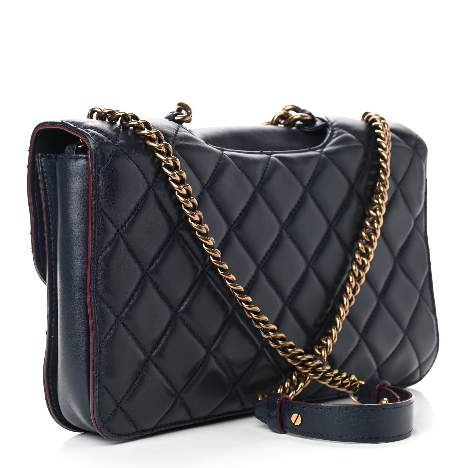 Chanel Calfskin Quilted Large Perfect Edge Flap Black 3 of 15