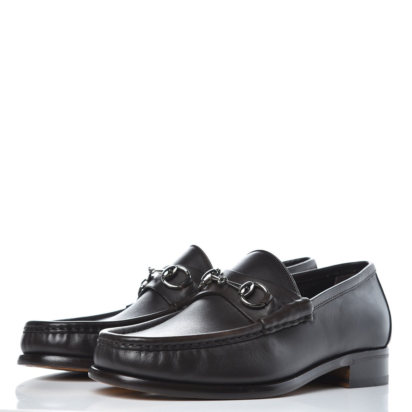 Calfskin Mens 1953 Horsebit Loafers 7 Marrone
