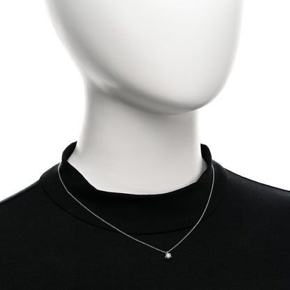 Tiffany Platinum Diamond .22ct Solitaire Pendant Necklace 2 of 4