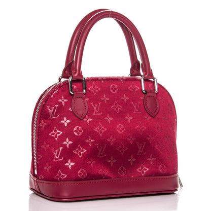 Louis Vuitton Satin Monogram Little Alma Rouge 3 of 6
