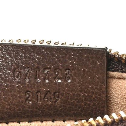 Gucci GG Supreme Monogram Web Ophidia Zip Card Case Brown 7 of 8