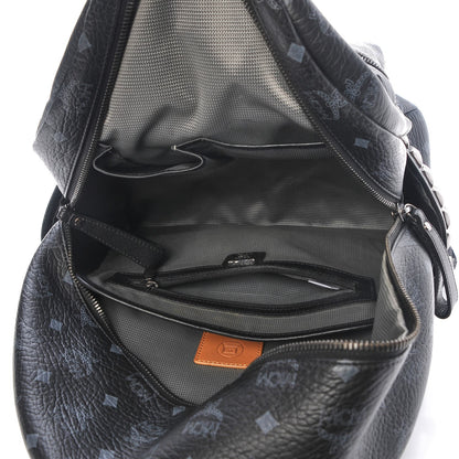 MCM Visetos Medium Side Studs Stark Backpack Black 5 of 10
