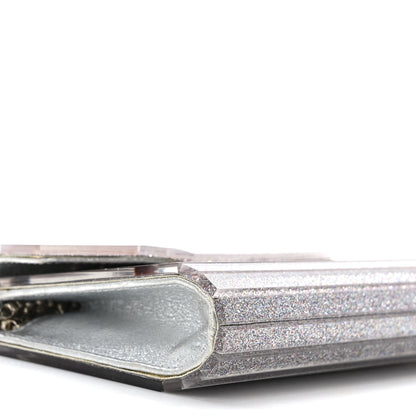 Jimmy Choo Acrylic Glitter Micro Candy Clutch Silver 8 of 11