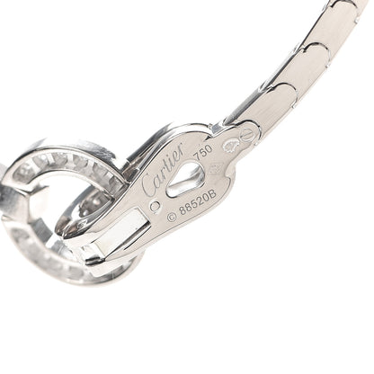 Cartier 18K White Gold Diamond Agrafe Necklace 4 of 5