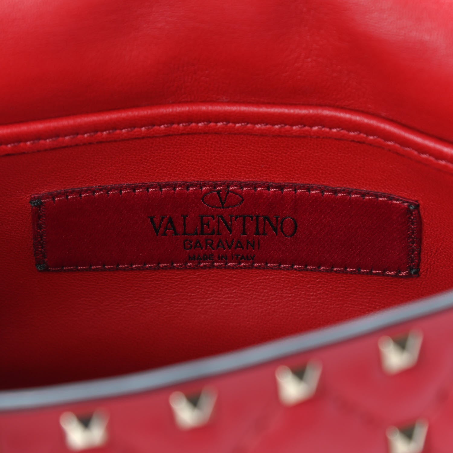 Valentino Garavani Nappa Small Rockstud Spike Shoulder Bag Rosso Valentino 5 of 10