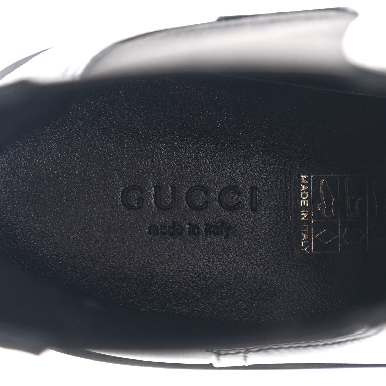 Gucci Flores Calfskin Horsebit Chain Ankle Boots 38.5 Black 7 of 10