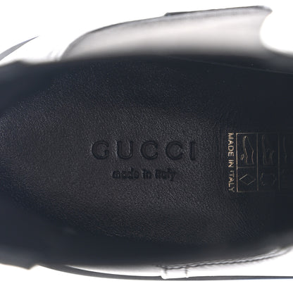 Gucci Flores Calfskin Horsebit Chain Ankle Boots 38.5 Black 7 of 10