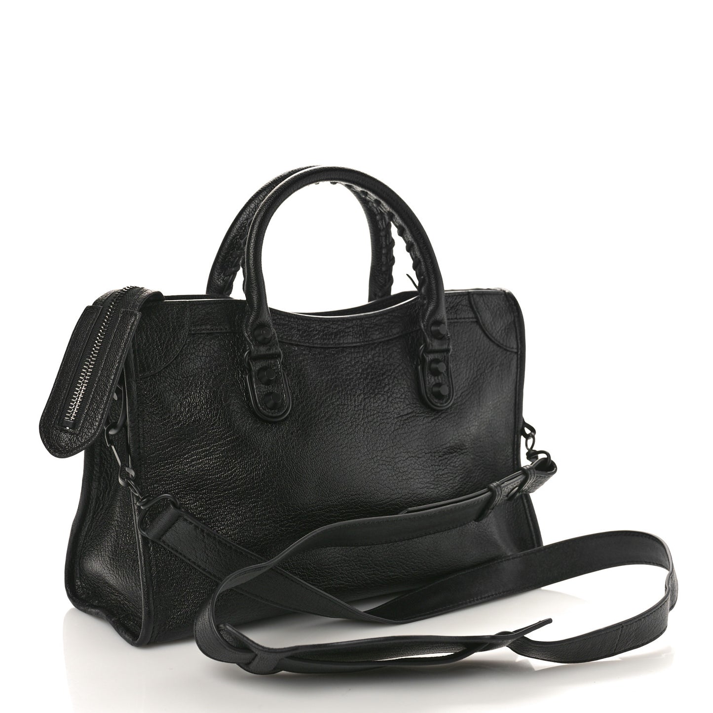 Chevre Black Metallic Edge Hardware S City Black