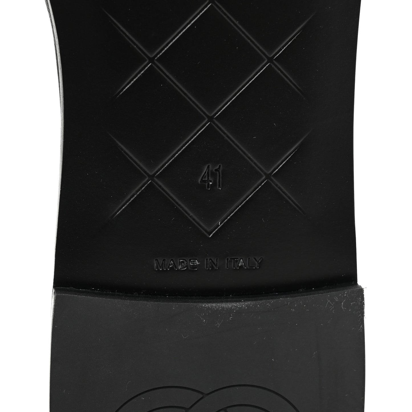 Lambskin Quilted Turnlock Flat Mules 41 Black