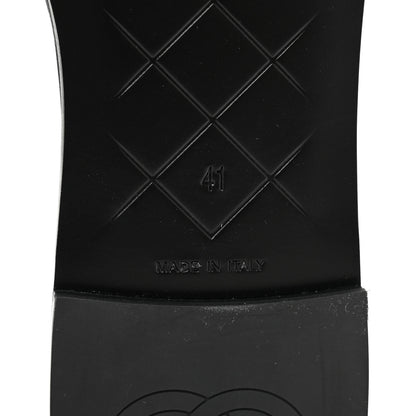 Chanel Lambskin Quilted Turnlock Flat Mules 41 Black 7 of 11