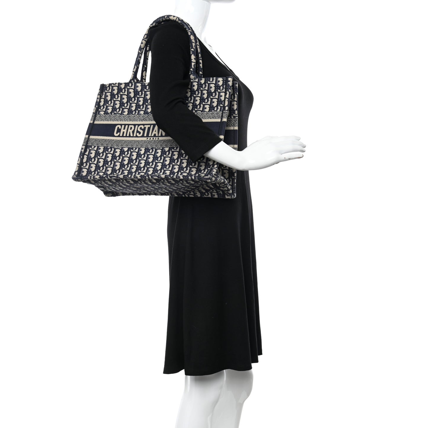 Oblique Medium Book Tote Blue Multicolor